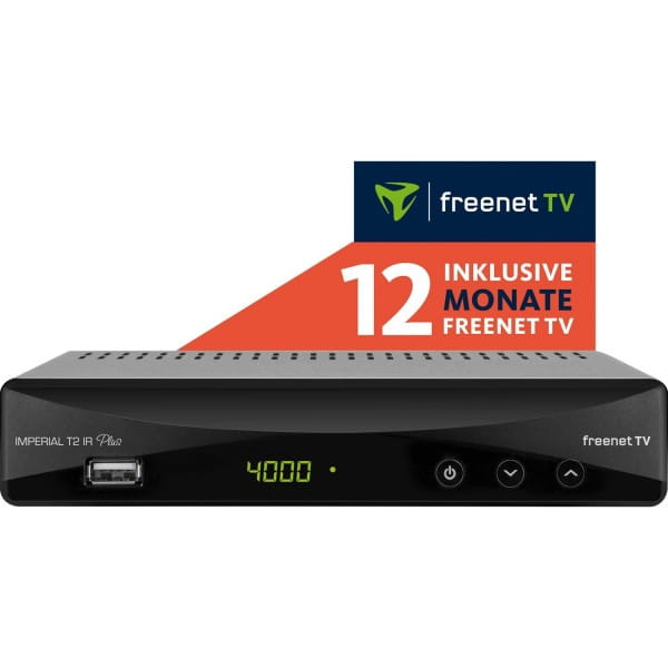 T2 IR Plus DVB-T2 HD Receiver +1 Jahr freenetTV &amp; PVR B-Ware